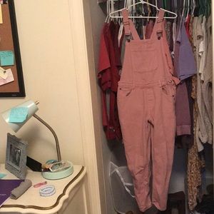 Rose pink overalls!